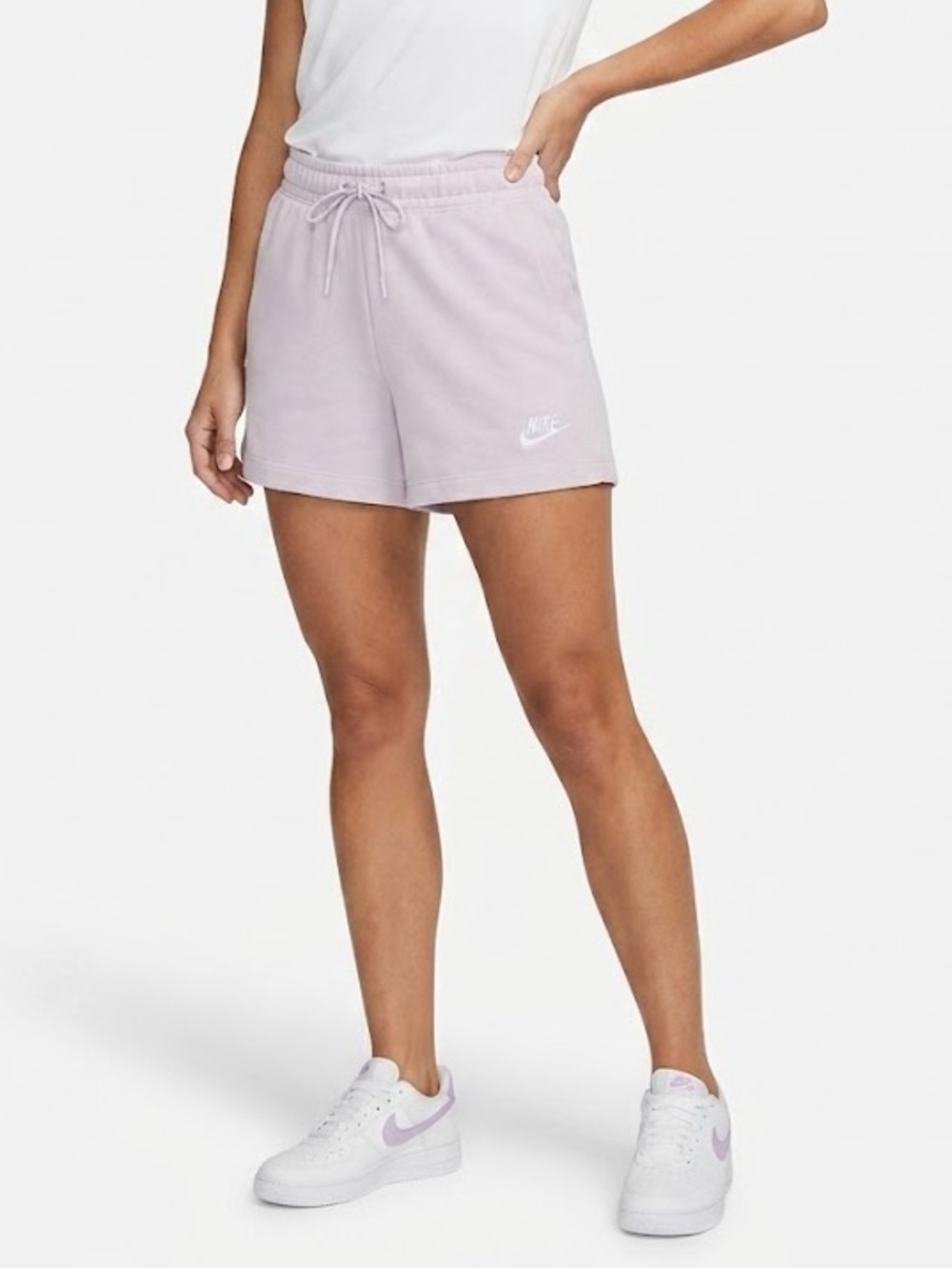 Nike Sportswear Essential High-Rise Jersey Shorts, Size S